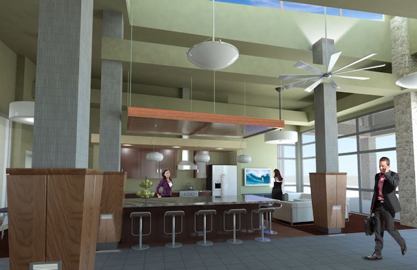 We can provide a detailed three-dimensional rendering that allows you to envision your space with our designs.
