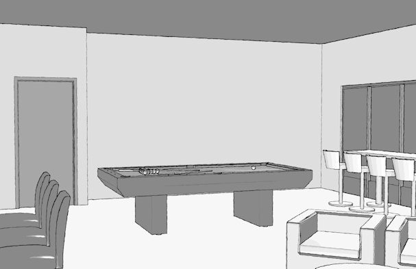 We can provide a detailed three-dimensional rendering that allows you to envision your space with our designs.